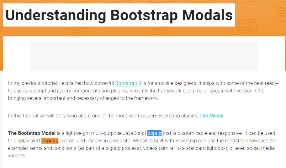 Another useful  post about Bootstrap Modal Popup