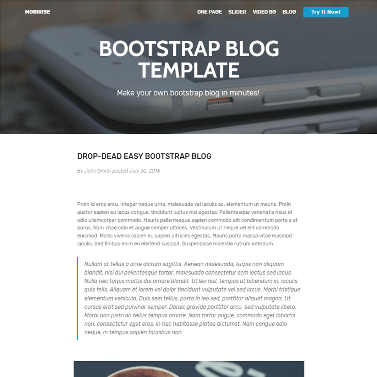 Free Bootstrap Blog Templates