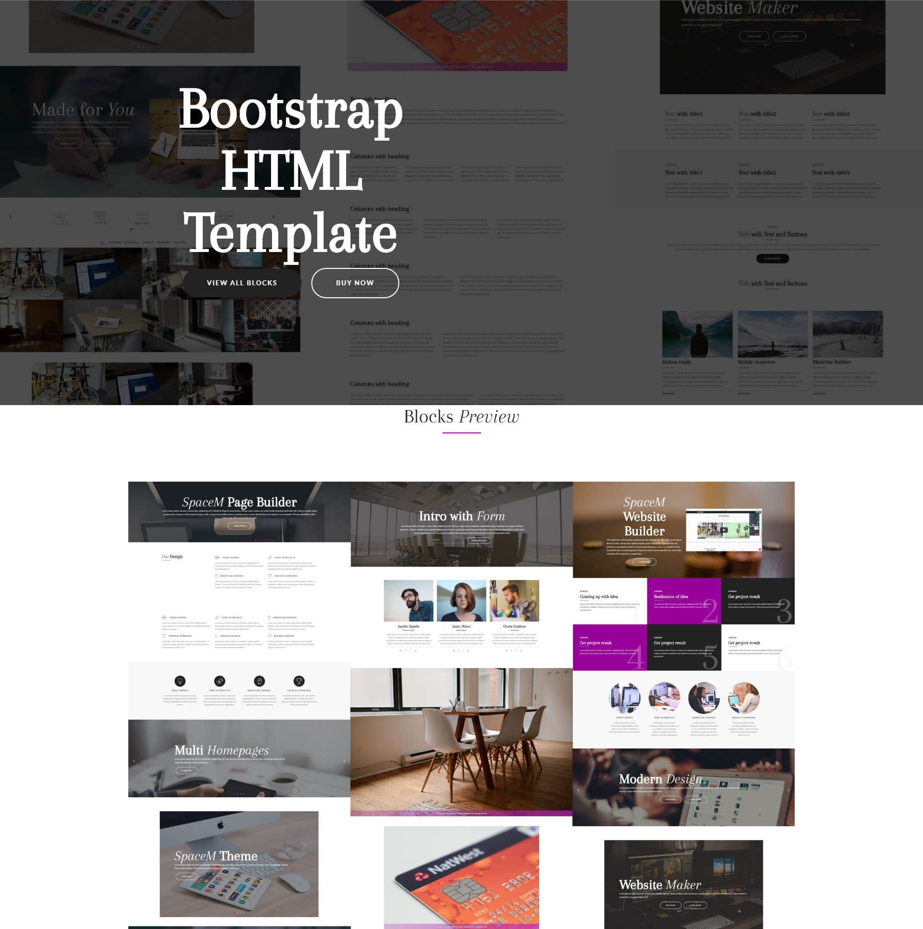 Responsive Bootstrap HTML Templates